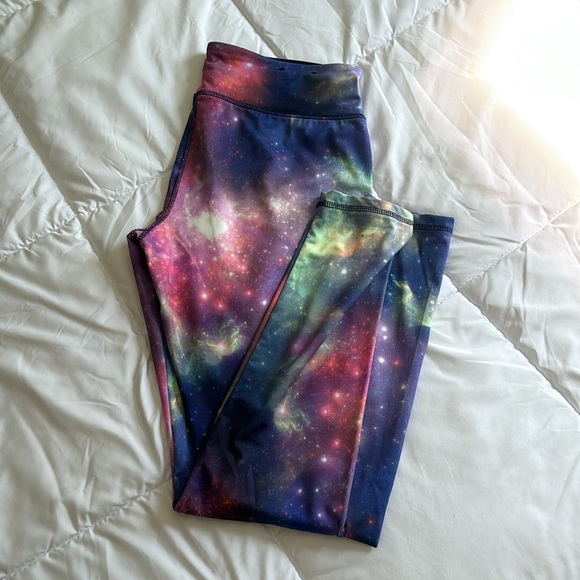Energie size L women athletic stretchy galaxy legging - Picture 6 of 7